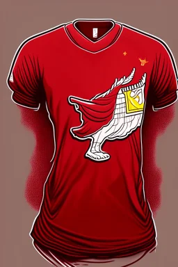 Draw a Liverpool FC T-shirt in 2D