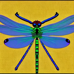 Damselfly detailed intricate