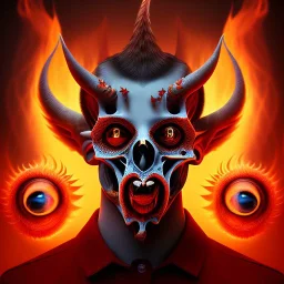 devil satanic ritual portrai, photo, real, face, high detail, render