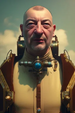 portrait of jean-pierre jeunet, steampunk, unreal 5, octane render, cinema4d, dynamic lighting, dramatic lighting, 4k, redshift render, highly detailed, hyper realistic