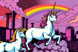 pop art pixels 1000 images industry unicorn style of warhol