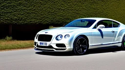 third generation Bentley Continental GT by its overall design. The front bumper seems to be derived from the BMW M3 (F80) and BMW M4 (F82/F83), while the headlights were most likely taken from modern Porsches, such as the Porsche 991. The tail lights and rear chrome trim might be based on the Lagonda Taraf. , Armored, 4K, Ultra Detailed