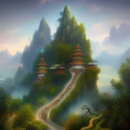 01 - chinese landscape, Heaven and Earth emerge from darkness