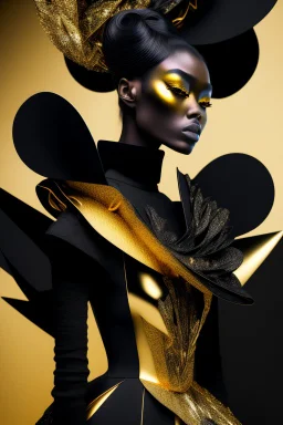 minimalism,amazingly beautiful surreal otherworldly fashion portrait,abstract painting of black and dark warm subtle colors with a subtle spray of gold,filled with a unique pattern of shapes and colors,dark patchwork background,Miki Asai Macro photography,hyper detailed,trending on artstation,sharp focus,studio photo,intricate details,highly detailed, Bruegel painting style