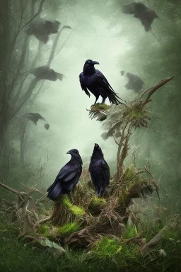 Dead nature. Raven