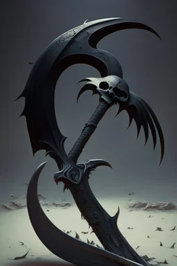 black big scythe