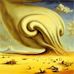 Salvador Dali designing a tornado.