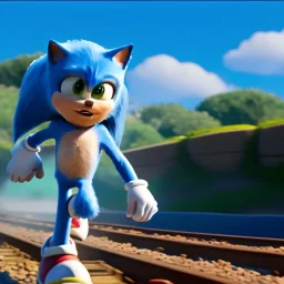 sonic races the subway