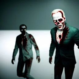 Ultra realistic image, joe biden zombie, zombie performance, skull, grey glow eyes. green blood, torn arm, night, walking twisted, waist up view, thriller style, dark ambient, highly detailed, White House background, concept art, unreal engine 5, god rays, ray tracing, RTX, lumen lighting, ultra detail, volumetric lighting, 3d, finely drawn, high definition, high resolution.