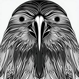 Crow, front face view, mandala, minimal lines, cartoon, white back ground color, real style, realistic, minimalistic, minimal black line art, line art, crisp line art, unique coloring sheet, outlined, outline, crisp, crisp line edges, illustration, thin lines, crisp clear lines, line art, clean line art, unique, 8k, amazing, masterpiece, no colors, no dark color, no black color, avoid thick black, minimalistic line edges, pure white back ground, image character full fit to page,