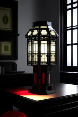 gaming table lamp inspired by palace, modern design,