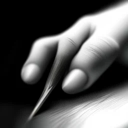 A hand using a pencil, drawing, sofisticated photo