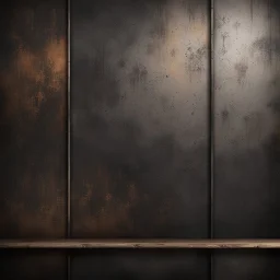 Hyper Realistic rustic steel with textured vintage wall & dark background