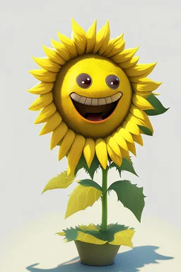 cheery sunflower avatar full body