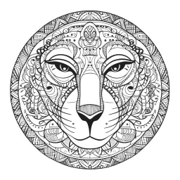 amazing animals, each art has an imaginary one animal, Strange, imaginative, mandala coloring sheet, full view, realistic, only draw lines, coloring book, clean line art, –no sketch, color, –ar 3:4, white background, minimalistic black lines, minimal black color, low level black colors, coloring page, avoid thick black colors, thin black line art, avoid colors, perfect shape, perfect clear lines,