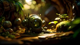 hobbit chat robot in his hole interior daylight, shot on Hasselblad h6d-400c, zeiss prime lens, bokeh like f/0.8, tilt-shift lens 8k, high detail, smooth render, down-light, unreal engine, prize winning