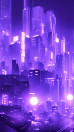 neon purple city