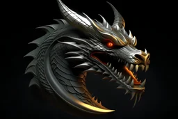 Super logo font of "dragon face", dark fantasy settings, 4K, 8K, 3D, Exquisite detail-logotype, very detailed elegant style, 3-Dimensional, hyper realistic "dragon face", extremely detailed, hyper realistic, 3d render, photo