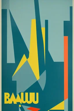 Bauhaus poster of Scandinavian city