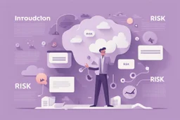 Introduction to Risk Management, flat light purple style
