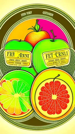 Fruit label design