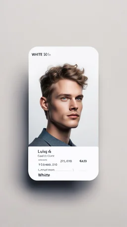 profile card and picture of white person