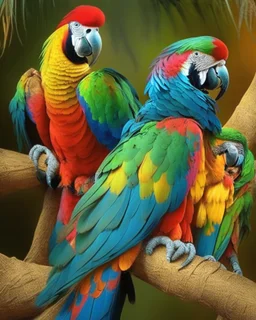 Parrot birds