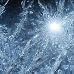 celestial, ice crystals, snow, icicles, reflections