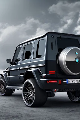 BMW G-Class musou black hyper sport, Rear View, 4K, Ultra Realistic