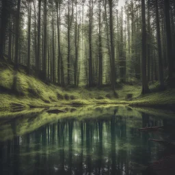 a secret forest lake