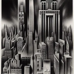 Gothic city,Metropolis on sea by fritz Lang,otto hung,futurismo