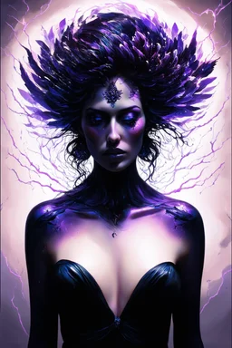 Dark Feminine Energy; Symbolism; Surrealism; electric palette