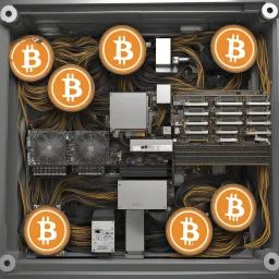 ASIC bitcoin miner and ASIC mining farm. Bitcoin