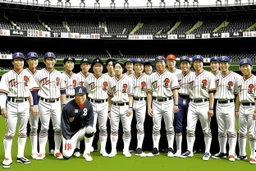 Yomiuri Giants 1970 team, Baseball Japan Giants Matsui, Yomiuri Giants Stadium.
