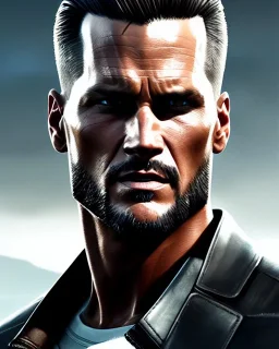 "MIddle aged white human male, with piercing eyes, with slick back hair, full-scale head and shoulders portrait, 8k resolution concept art portrait by Greg Rutkowski, Artgerm, WLOP, Tom Brady dynamic lighting hyperdetailed intricately detailed Splash art trending on Artstation triadic colors Unreal Engine 5 volumetric lighting Splash art fantasy"