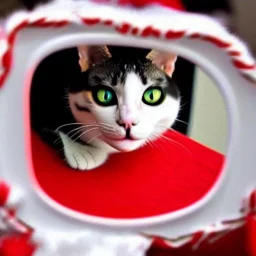 The hell of mirrors cat of santa