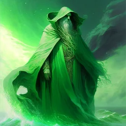 Aere, the God of the Dawn, The Sea, Space and Time. God of mankind and summer. The Father. Cloaked in green trimmed robes