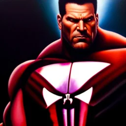 Ultra detailed fullbody Portrait in oil on canvas of The Punisher with Hulkbuster black armor, extremely detailed digital painting, extremely detailed face,crystal clear Big Glowing eyes, mystical colors ,perfectly centered image, perfect composition, rim light, beautiful lighting, 8k, stunning scene, raytracing, anatomically correct, in the style of robert e howard and Ken Kelley and Ohrai Noriyoshi and Simon Bisley and tomzj1