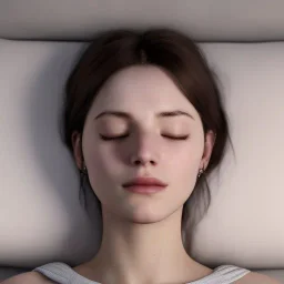 potrait seorang wanita sedang tidur terlelap dan sangat menggoda sangat realistic, 8k, details