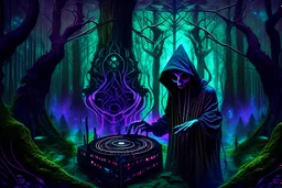 dj dark monk do the ritual of music in the dark psychedelic forest