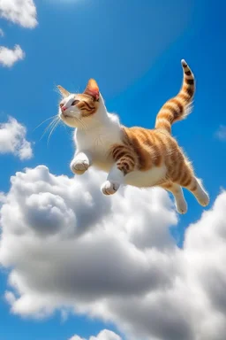 gato volador in sky