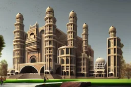 Worlds best building design for a college campus. Unique and brilliant architectural design similar to Taj mahal.
