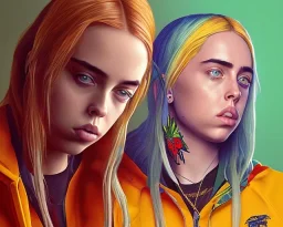 Billie Eilish, in the bathroom