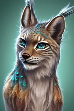 female half lynx peacock furry