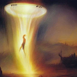 Alien Abduction painted by William Turner