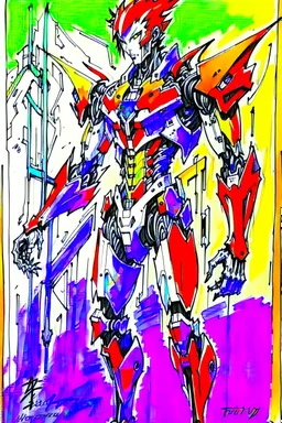 Evangelion Unit-01 as drawn by Neal Adams