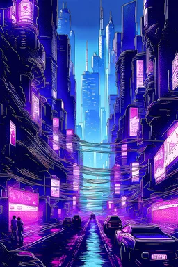 This is a city scape cyberpunk.