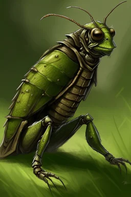 grasshopper with armor