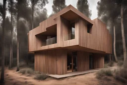 A big wood house in spain