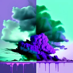 a texture of a grey sky violently exploding and vomiting dirty grey hues of blue, purple, and green that partially muddy the sky and make it ugly, surreal, dreamlike